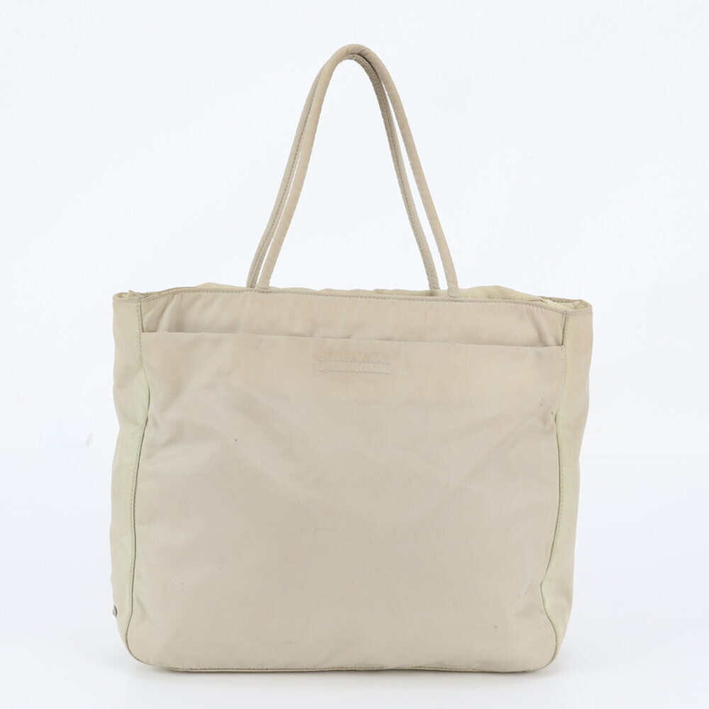 Prada Tessuto Nylon Triangle Logo Tote Bag Shoulder Handbag for Women